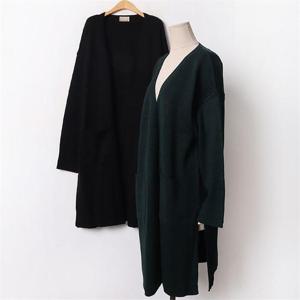 [강물처럼]빅사이즈 011 트임오픈롱니트가디건 DRMB379 (6348045