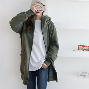 [강물처럼]빅사이즈 011 데일리하이넥후드집업 DEMB218 (6348033