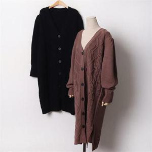 [강물처럼]빅사이즈 011 셔링하찌니트롱가디건 DEBB443 (6347957