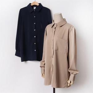 [강물처럼]빅사이즈 011 살랑포켓샤틴블라우스 DCRB439 (6347952