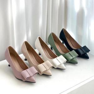 [로즈블로썸][멜팅브라운] 여성 가을 구두 스틸레토 미들힐 k065