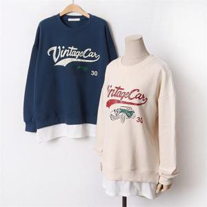 [강물처럼]빅사이즈 011 일러스트오버핏맨투맨 DBNB473 (6347910