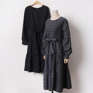 [강물처럼]빅사이즈 011 트리캉캉플레어원피스 DCRB507 (6347796