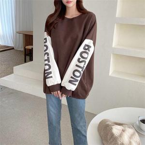 [강물처럼]빅사이즈 011 보스톤드롭숄더맨투맨 DILC078 (6347748