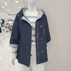 [크레송]단추포인트후드하프바바리 NBCJYA02_US