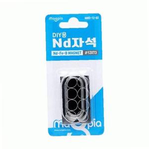마그피아 DIY용 ND자석 원형  12x3T 원형자석/(MND-12-03 8개입) 판(1개입)