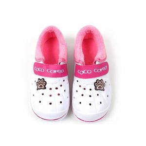 여자아이신발 겨울 반도 만능화 핑크 학생 여아동 실내화 털신