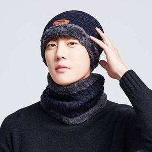 쿨샵 따뜻한 퍼니트모자 넥워머 세트 니트모자 워머