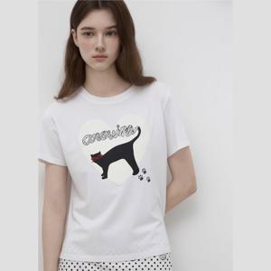 잇미샤 스팽글 자수 프린트 티셔츠 ITQ4WTS170