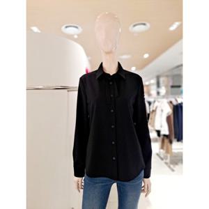 [숲]탈착 타이 배색 긴팔 블라우스 SCRLS91