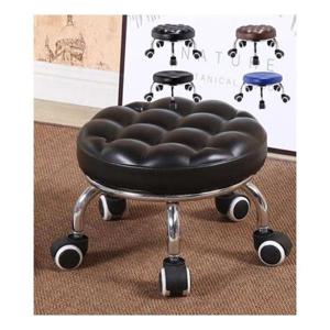 간이의자 바퀴 보조의자 이동 스툴 미니 회전의자 22cm