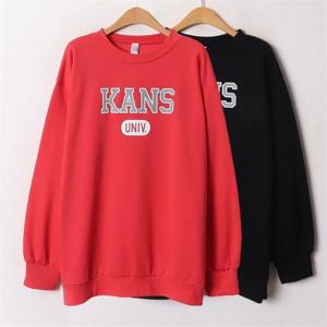 [강물처럼]위쉬몰 GO 기모칸나염박시맨투맨(B501H011) 빅사이즈