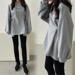 [강물처럼]위쉬몰 AD 디링절개빅후드맨투맨(B282H011) 빅사이즈