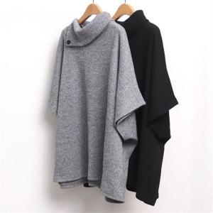 [강물처럼]빅사이즈사랑해요 8191L011 빅 터들넥 루즈 조끼 WW (