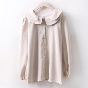 [강물처럼]아이우먼 꽃카라 펄 블라우스 BA3741M011 빅사이즈 (6