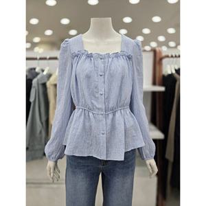 [ab.f.z]스퀘어넥 프릴 블라우스( AFA2HB03D )_DJ