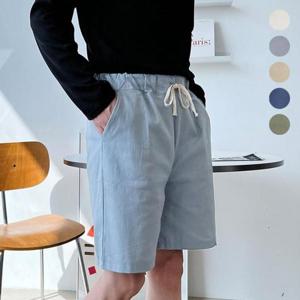 남성 여름 필수 허리 밴딩 5부 코튼 무지 마 반바지