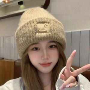 비니 자수 남여공용 겨울 니트비니 골프