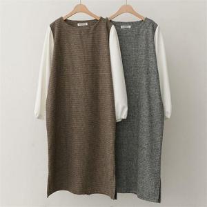 [강물처럼]빅사이즈사랑해요 B255L011 러블리방모체크원피스 TM