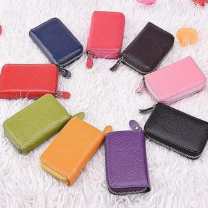 명함지갑 여자 가죽 카드 지갑 명함 교통카드 버스카드 파우치