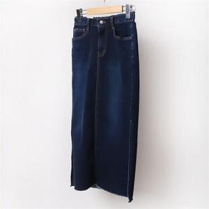 [강물처럼]빅사이즈사랑해요 B445L011 밴딩쫀쫀트임롱청치마 LO