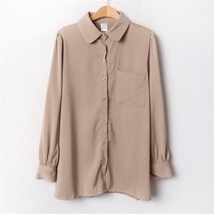 [강물처럼]아이우먼 베이직샤틴블라우스 CRB439M011 빅사이즈 (6