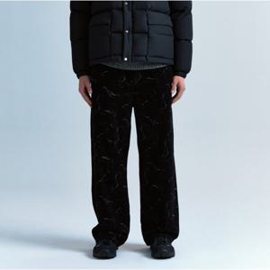 [플랙진]남성 코듀로이 밴딩 와이드 기모 팬츠 린스드 (PJTH4STM916)