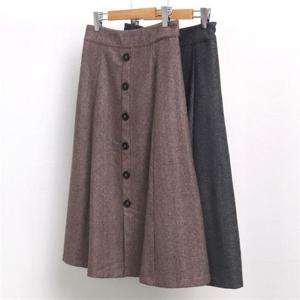 [강물처럼]빅사이즈사랑해요 6922L011 A라인 헤링본 스커트 PE (