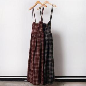 [강물처럼]빅사이즈사랑해요 B429L011 첵스체크롱뷔스티에 CH (6