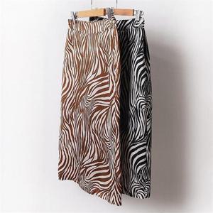 [강물처럼]빅사이즈사랑해요 B407L011 애니멀밴딩트임스커트 MO