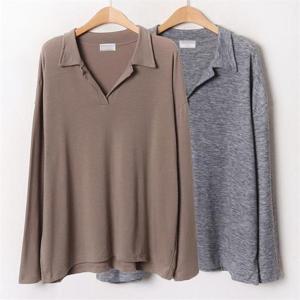 [강물처럼]위쉬몰 MO 오픈카라루즈핏긴팔(B410H011) 빅사이즈 (6