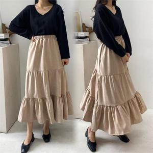 [강물처럼]위쉬몰 BE 비비안티어드롱스커트(B393H010) 빅사이즈