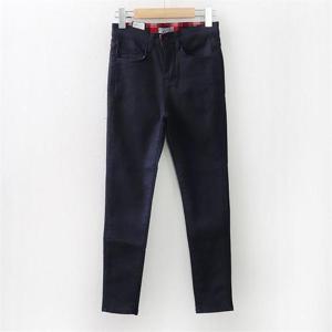 [강물처럼]아이우먼 체크속밴드면스키니 LO6504M010 빅사이즈 (6