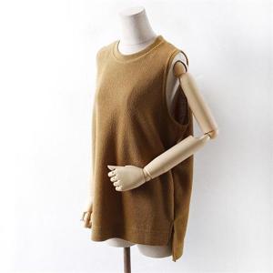 [강물처럼]아이우먼 코디하기 좋은 골지 조끼 WWw113M010 빅사이