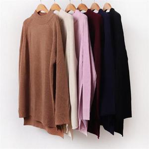 [강물처럼]빅사이즈사랑해요 B373L010 루즈핏반폴라니트긴팔 RM