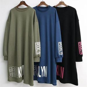 [강물처럼]빅사이즈사랑해요 B196L010 브루클린면기모원피스 IL