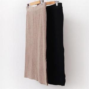 [강물처럼]빅사이즈사랑해요 B315L010 울니트롱H트임스커트 BE (