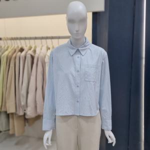 [나이스클랍]크롭 긴팔 셔츠 A262PWB318_DG_DG