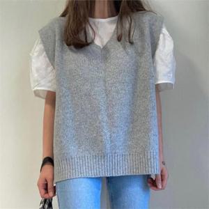 [강물처럼]아이우먼 롱트임언발니트조끼 TGB164M010 빅사이즈 (6