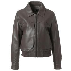 [에이비에프지]점퍼 스타일 리얼 양가죽 라이더 재킷APA5FFL9G