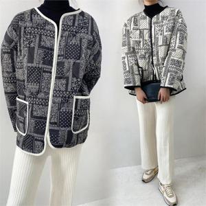 [강물처럼]위쉬몰 TG 각페이즐리면퀼팅자켓(B172H010) 빅사이즈