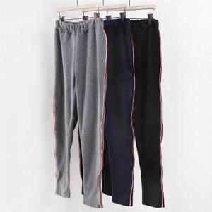 [강물처럼]빅사이즈사랑해요 0516RL010 옆줄 기모 밴딩 팬츠 IN