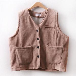 [강물처럼]아이우먼 코듀로이 기모 조끼 DL7828M010 빅사이즈 (6