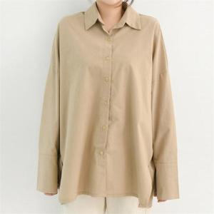 [강물처럼]아이우먼 베이직커프스롱셔츠 TMB161M010 빅사이즈 (6