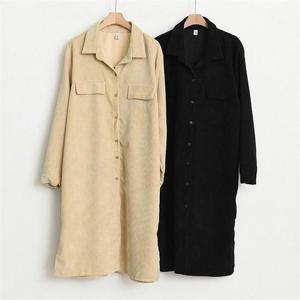 [강물처럼]빅사이즈사랑해요 B159L010 쁘띠코듀로이롱셔츠 TM (6