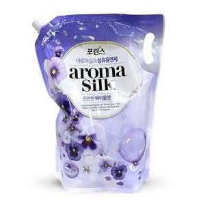 LION 포린스 아로마 실크 일반 드럼 겸용 섬유유연제 바이올렛 2.1L