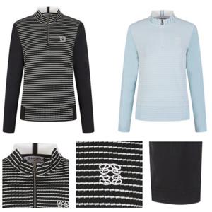 [벤제프][벤제프골프] 여성 몸판스트라이프 반집업티 BR2MWTS704