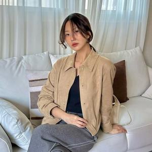 플라스틱아일랜드  (PS2TJ382) 스웨이드 셔츠형 자켓