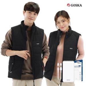 캠핑조끼 고스카 USB 스마트 온열 발열조끼 배터리포함 GV-100