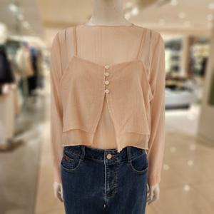 플라스틱아일랜드  (PS2WB386) 뷔스티에 셋업 블라우스